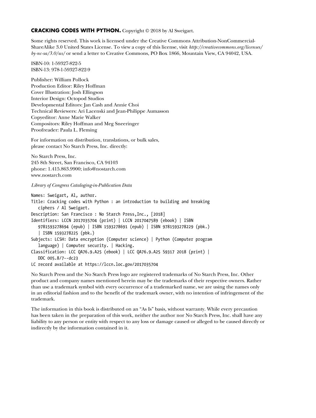 Cracking Codes with Python