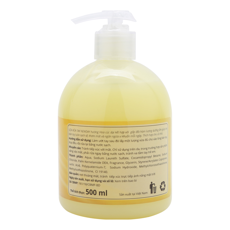 Sữa rửa tay Newday Hoa cúc dại 500ml