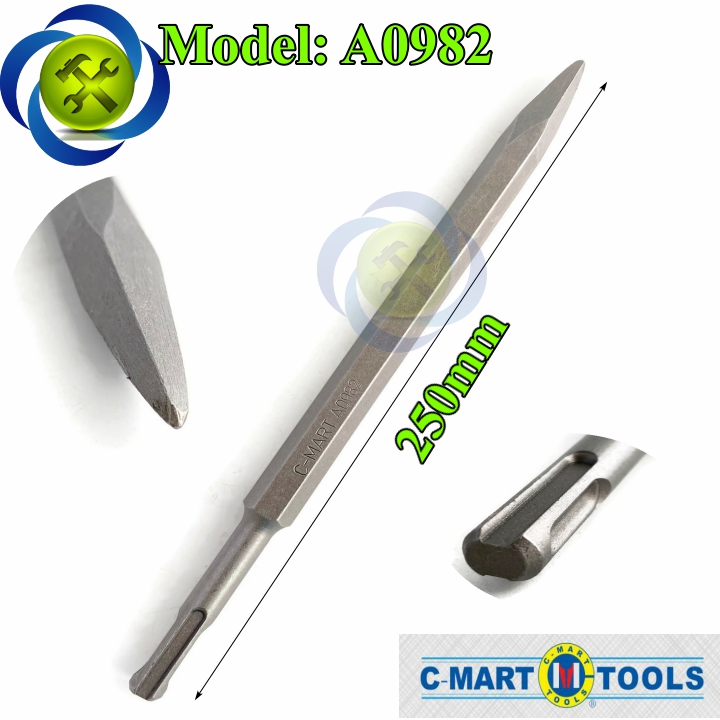 Đục nhọn đuôi gài c-mart a0982-14 14x250mm