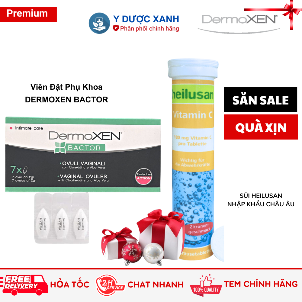 DERMOXEN BACTOR, 7 pills, Supports inflammation reduction for women - Green Medicine