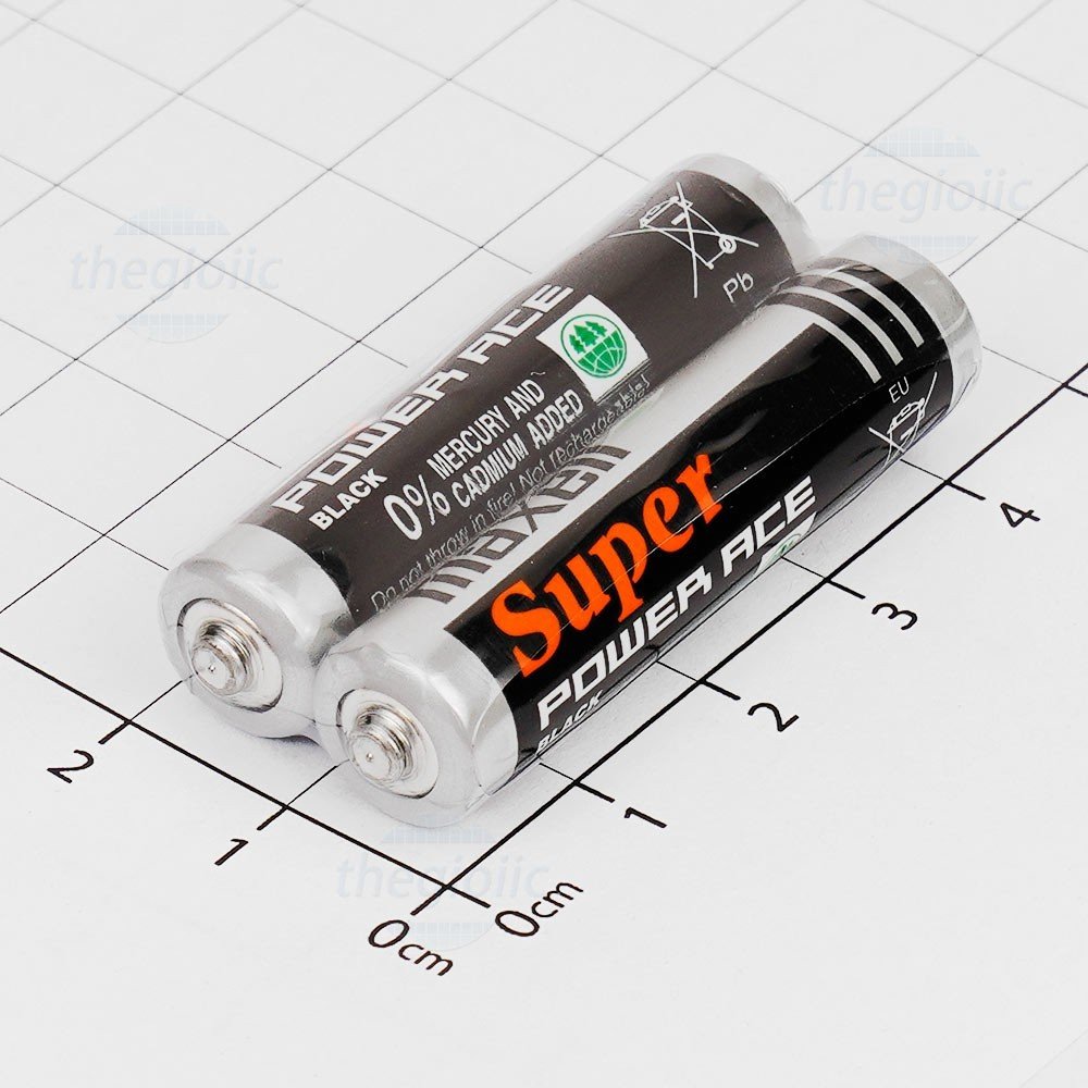 Vỉ 2 viên pin đũa aaa maxell màng co