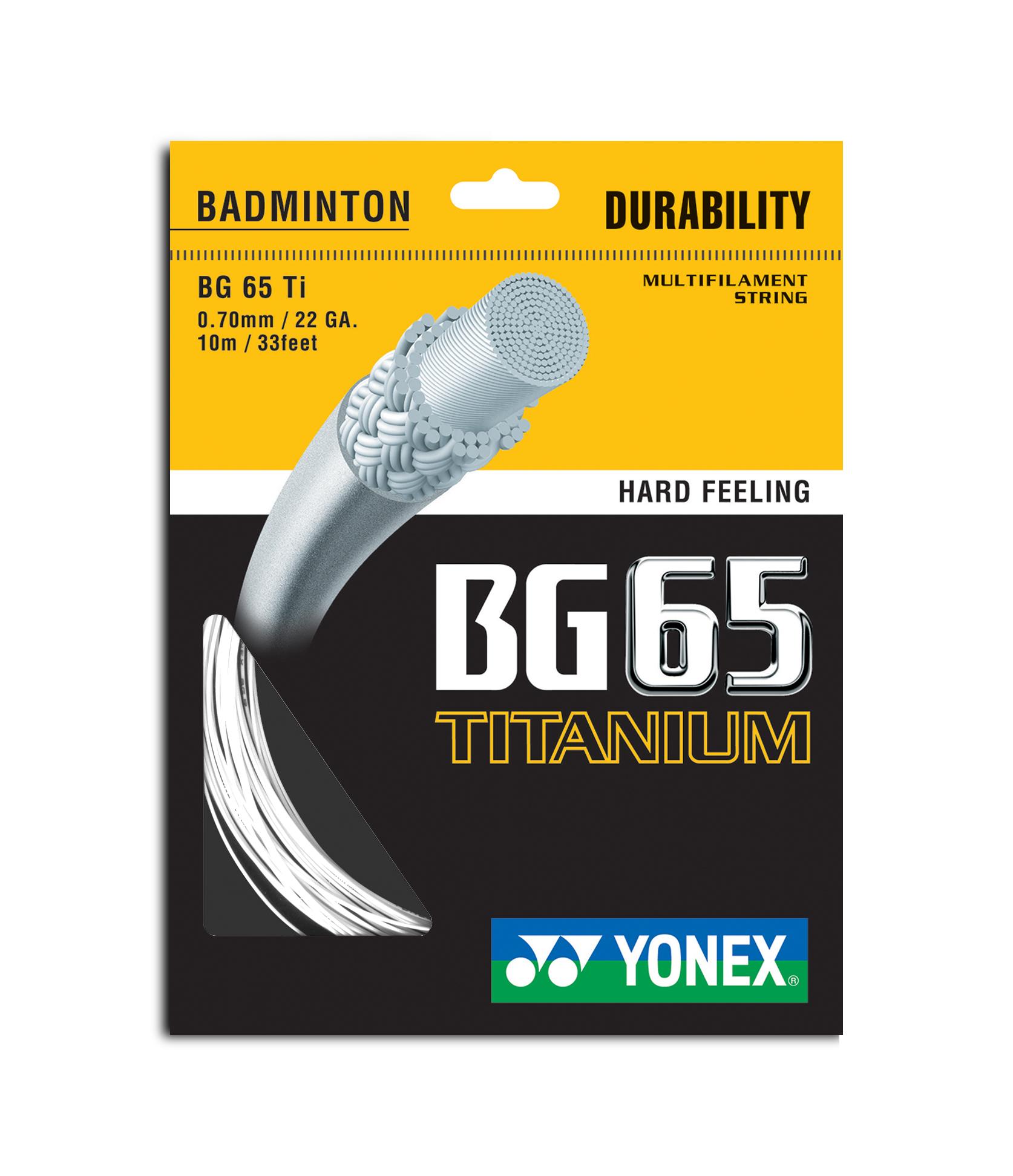 Dây cước đan vợt cầu lông Yonex BG 65 Titanium (Chính hãng)