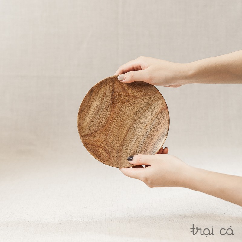 Đĩa tròn gỗ keo - nhiều cỡ