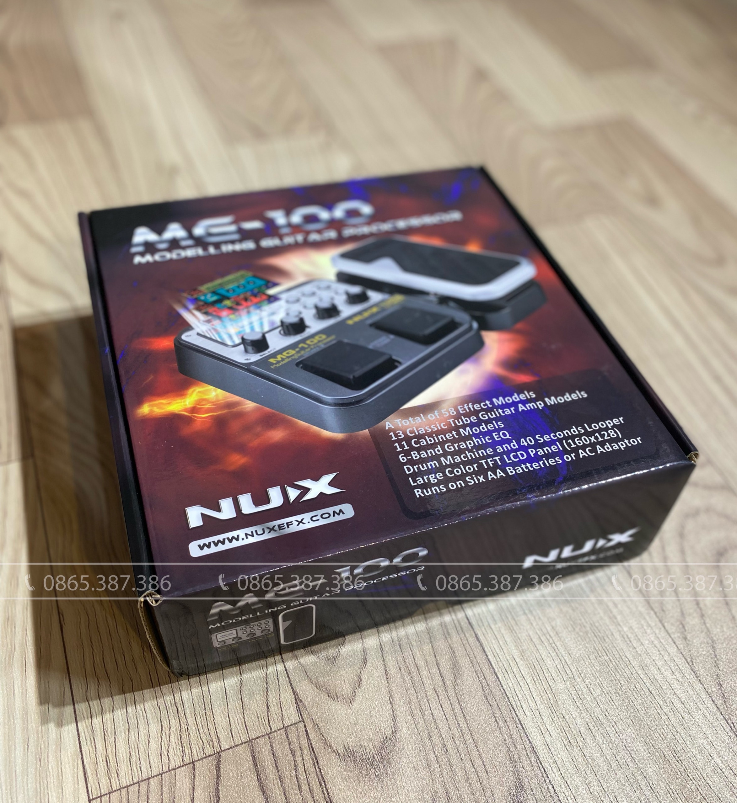 Phơ bàn Nux MG100 dành cho guitar điện