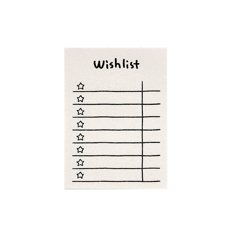 Giấy Note - Set 50 Tờ Memo Pad Trắng Đơn Giản