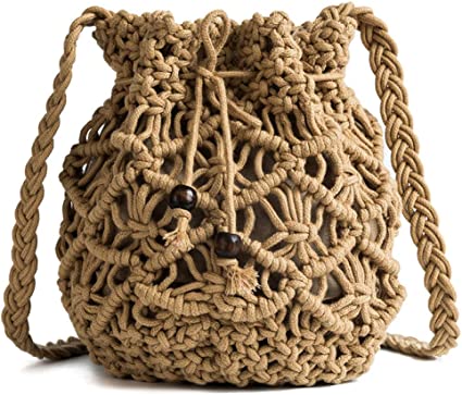 Túi bucket đan dây handmade