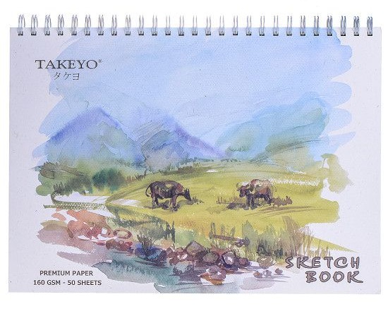 Sổ Vẽ Lò Xo Takeyo B4 50 Tờ 8525