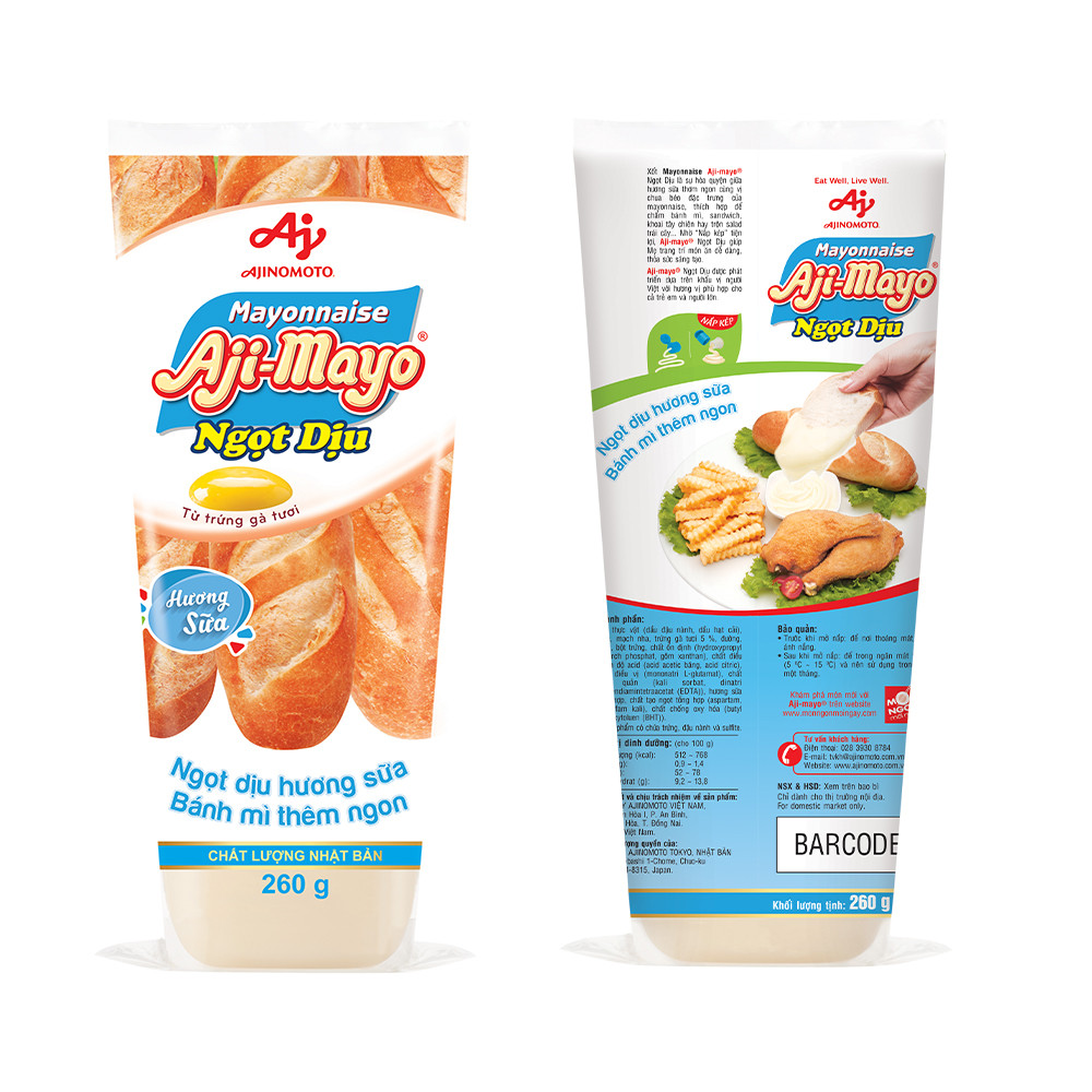 Gia vị sốt mayonnaise Ajinomoto Aji-mayo chai 130g 10911