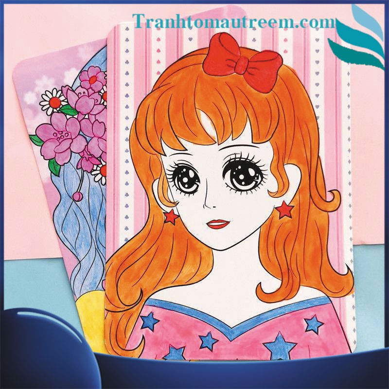 Tranh Tô Màu Trang Điểm Công Chúa