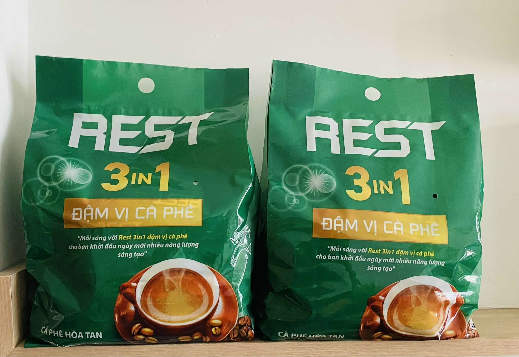 Combo 100 gói cà phê sữa REST 3IN1 ĐẬM VỊ CÀ PHÊ (Tặng 5 gói cà phê đen sấy lạnh)