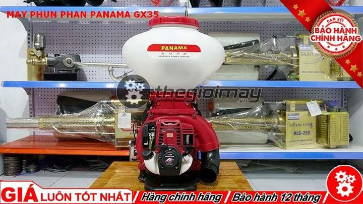 Bình phun phân phun hạt phun vôi Panama động cơ 4 thì gx 35