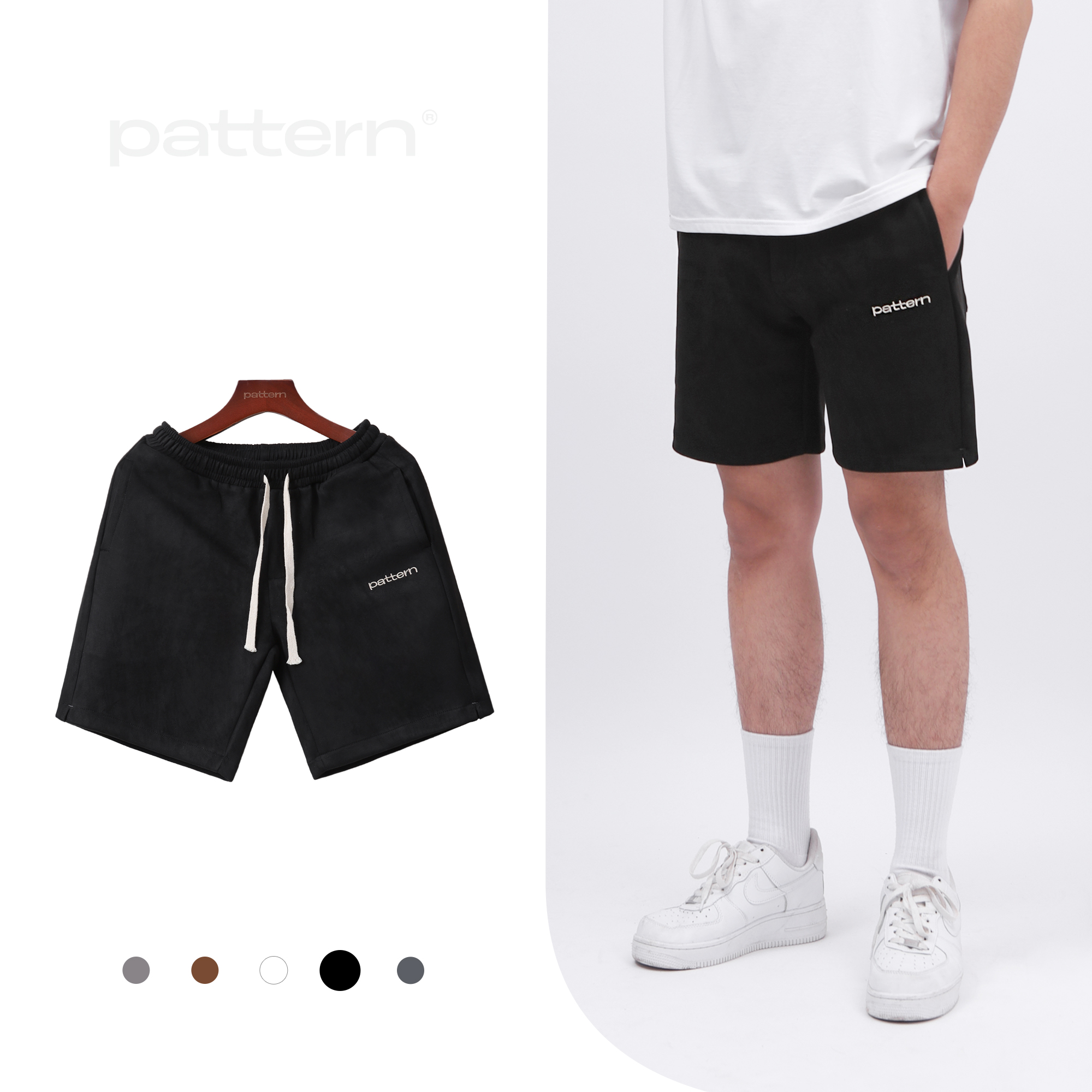 Quần short da lộn basic PATTERN PQ017