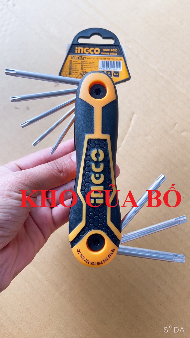 Bộ 8 chìa lục giác bông Ingco HHK14083
