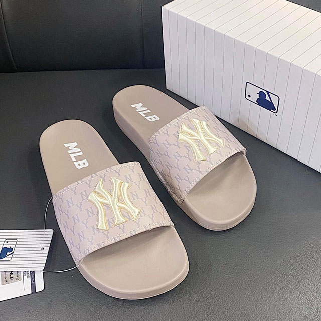 [HCM]Dép MLB Thêu Nâu