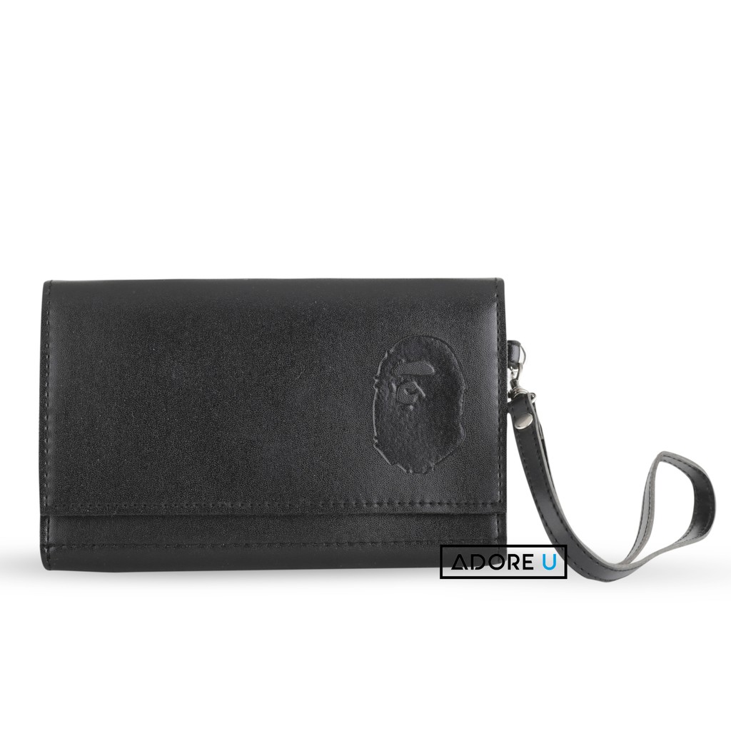 Ví Bape cầm tay nhiều ngăn