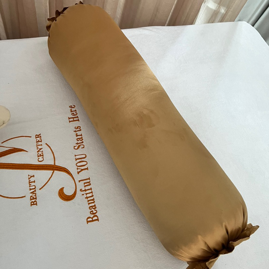 Gối ôm, gối kê chân nhiều màu spa chất lụa cao cấp dài 70cm
