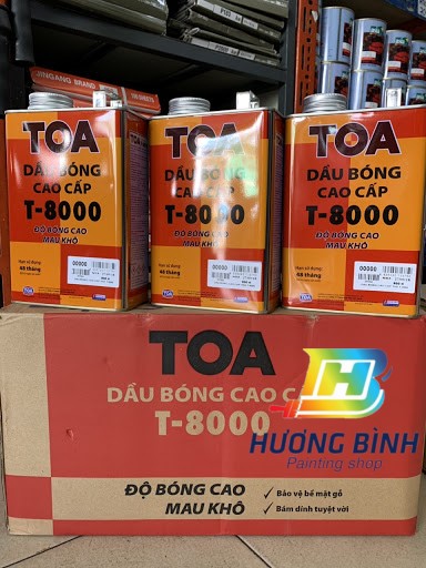 Dầu bóng cao cấp TOA T-8000 (Lon 850ml)