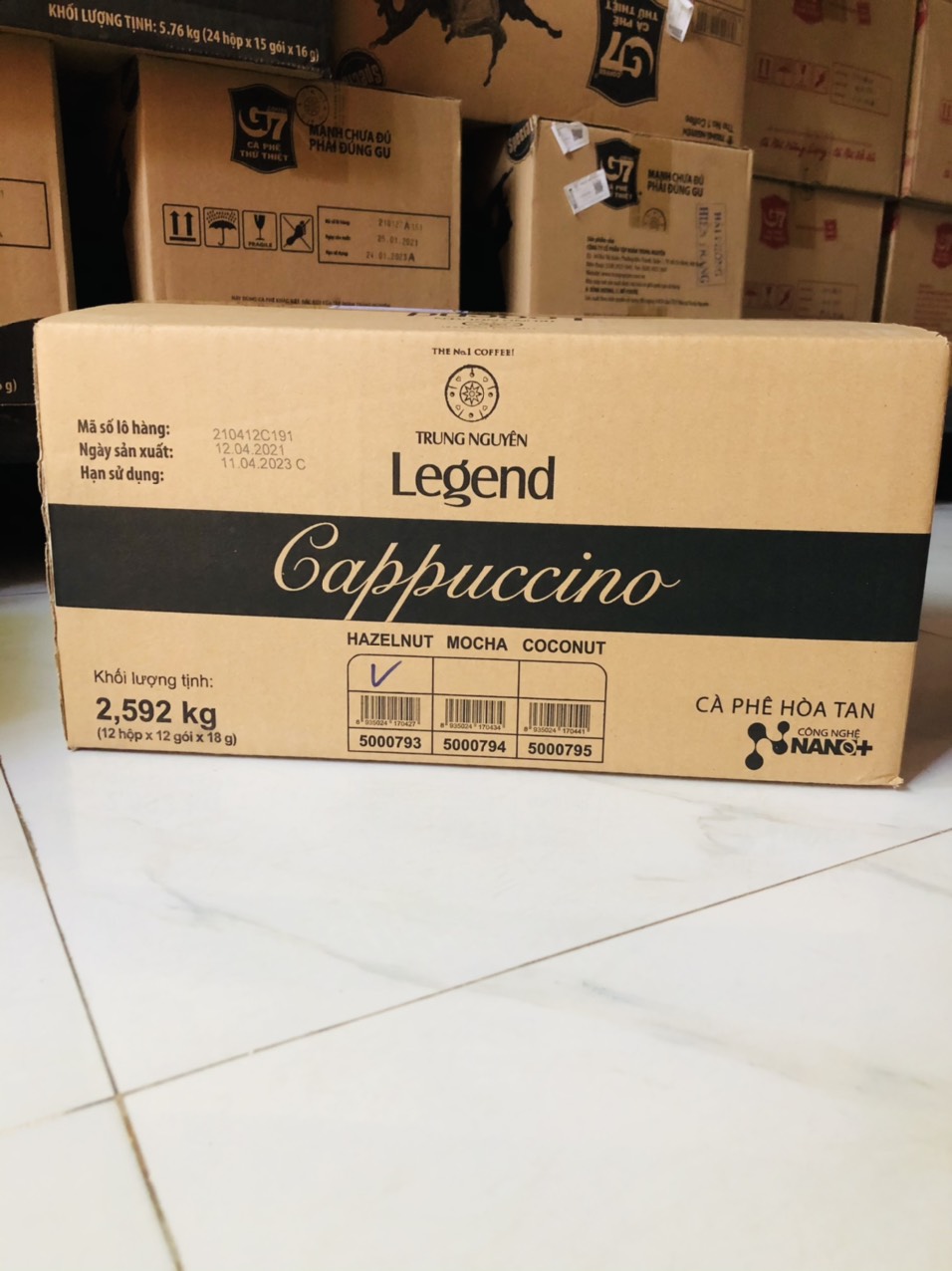 Cà Phê G7 Cappuccino Trung Nguyên (216g)