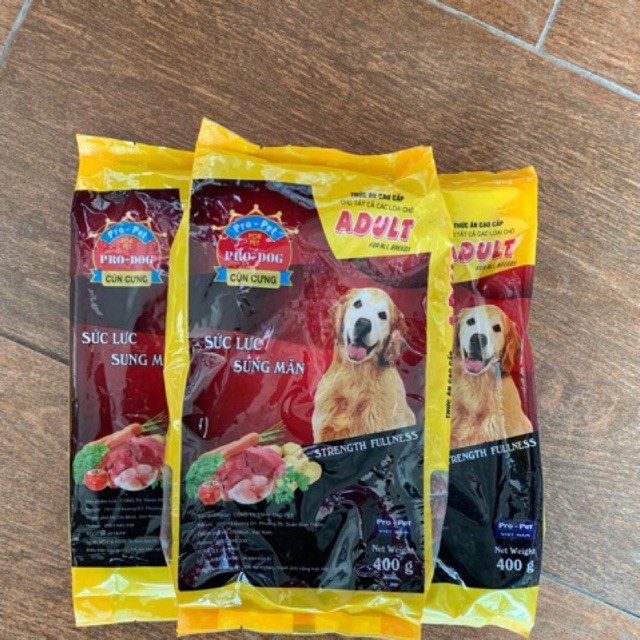 Thức Ăn Hạt Cho Chó Lớn Pro Dog 400g - Vị Thịt Gà - [Nông Trại Thú Cưng]
