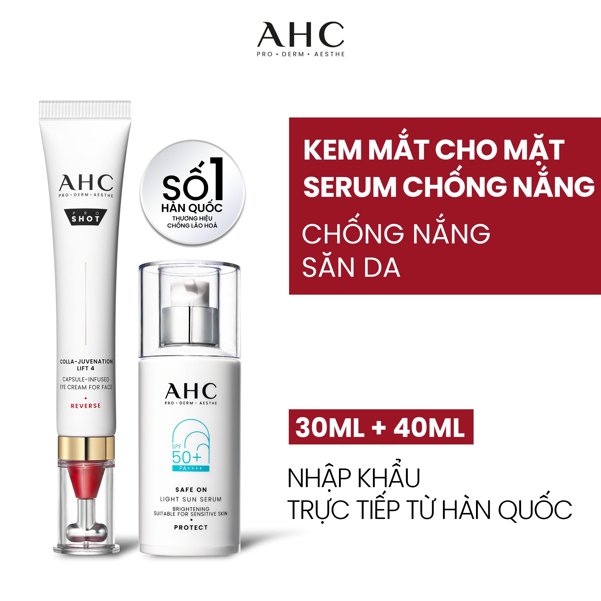 Bộ đôi Kem mắt cho mặt + Serum&hellip;