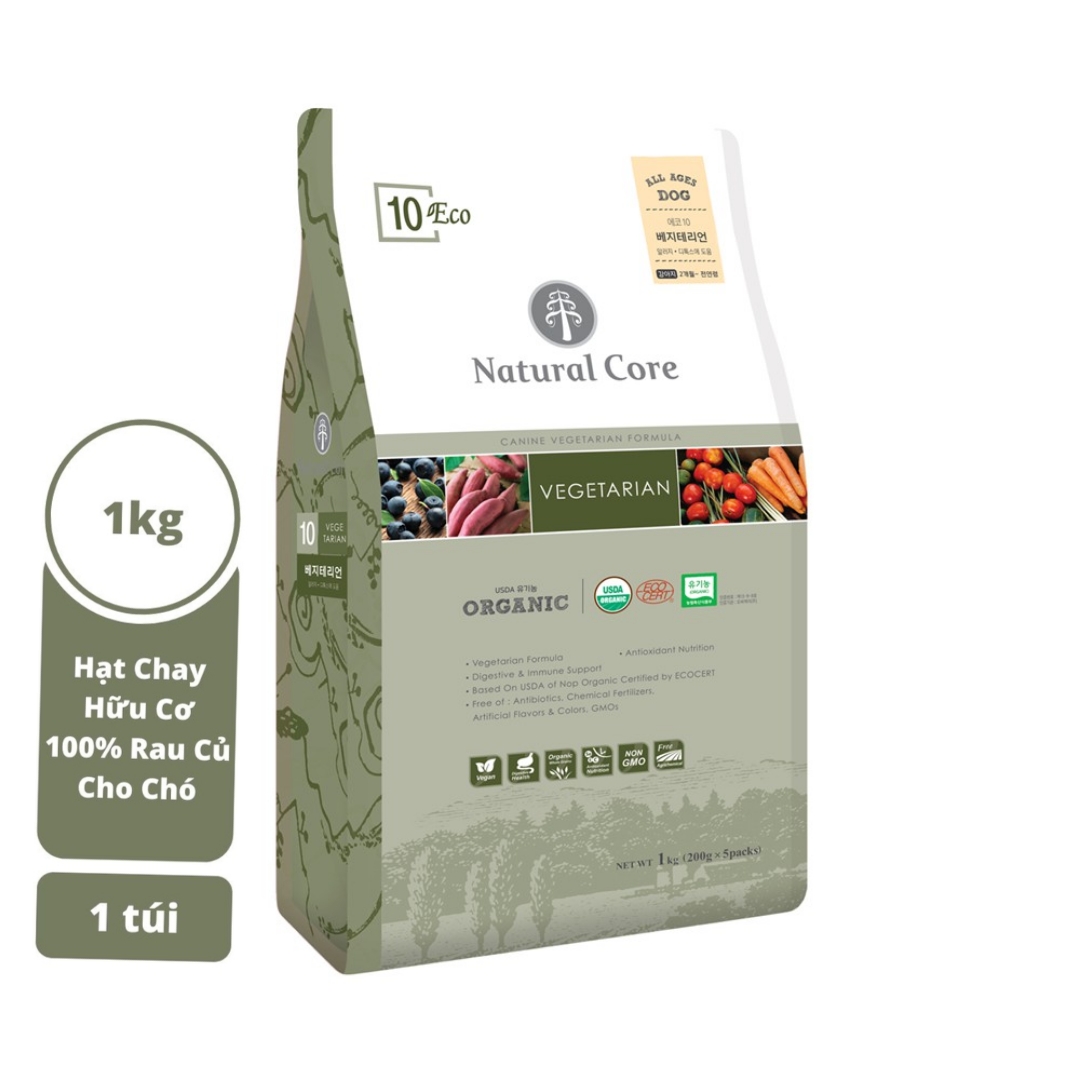 Natural Core hạt rau củ thuần chay cho chó 1kg - 6kg