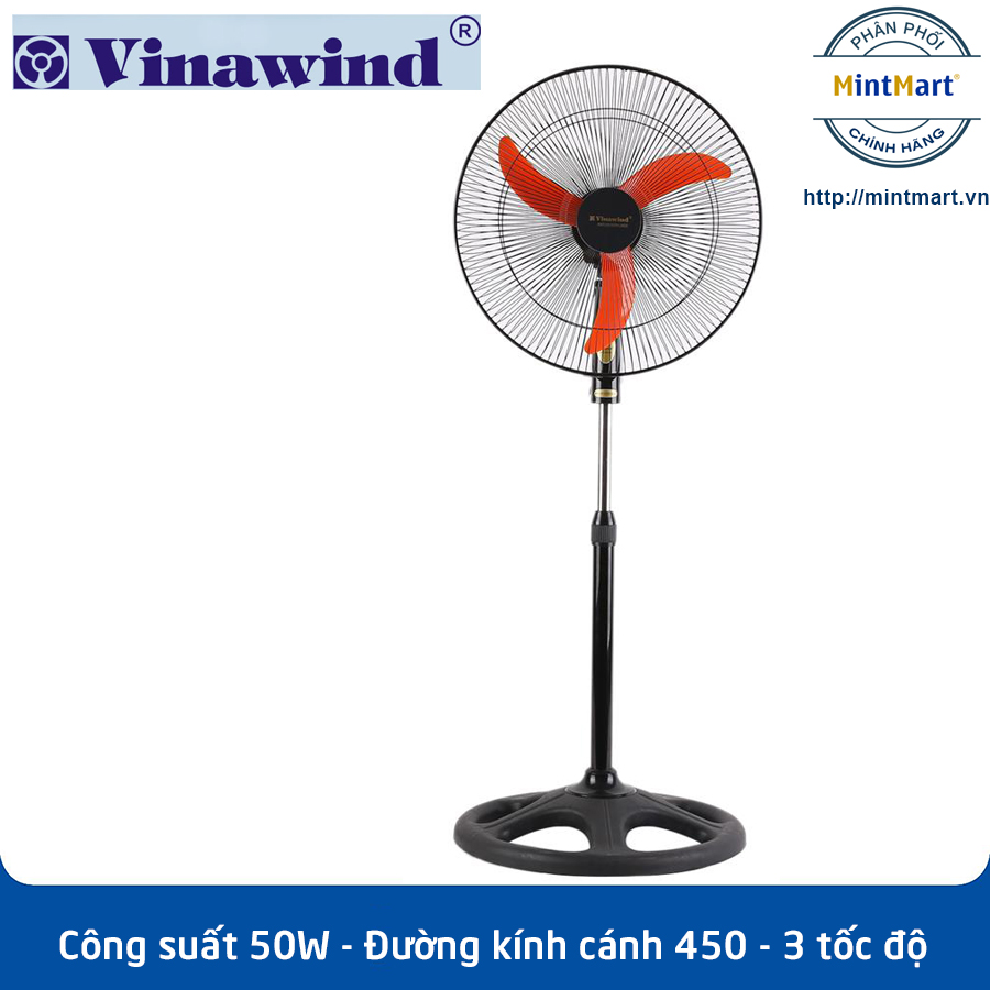 Quạt đứng vinawind qđ450-đm - hàng chính hãng - bảo hành 12 tháng