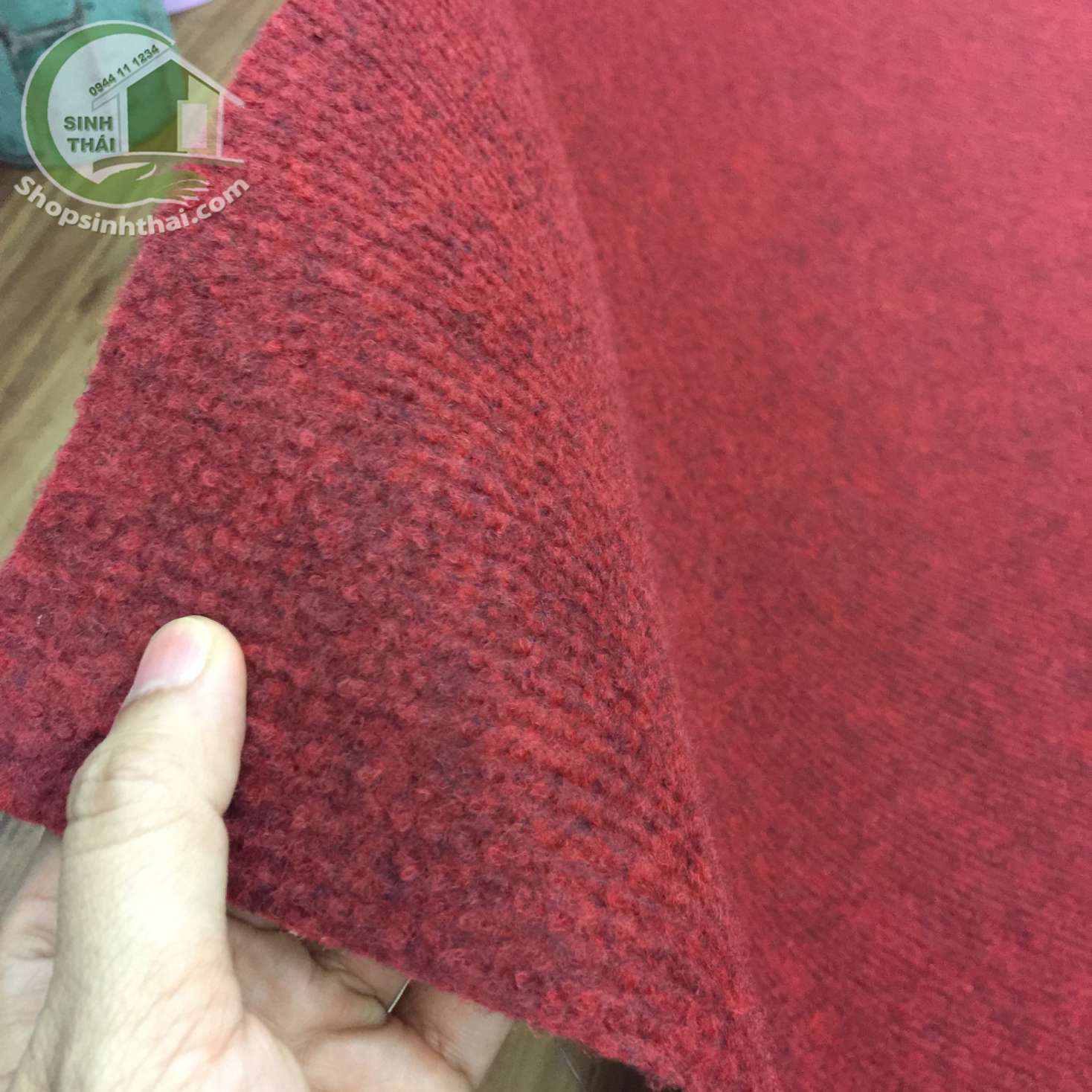 [HCM]Thảm nỉ trải sàn màu đỏ đô - 1m²