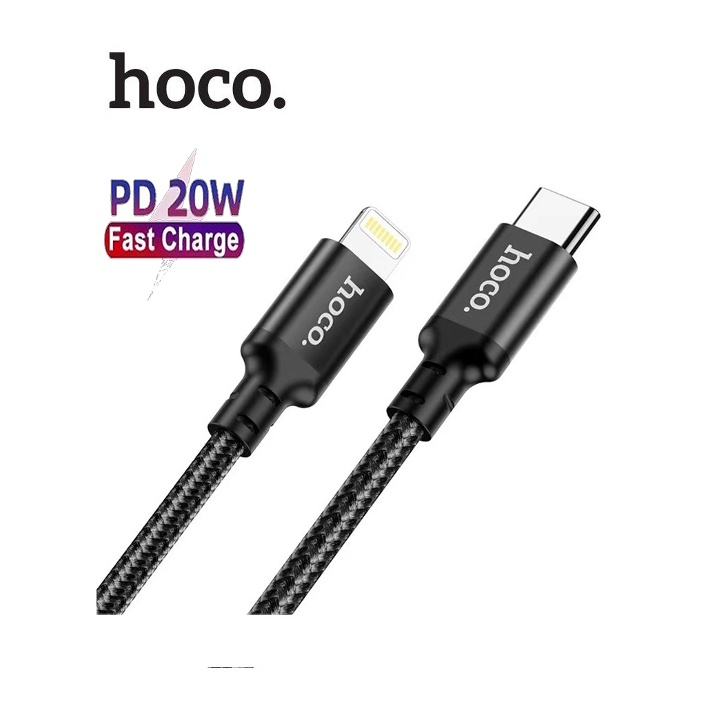 Cáp sạc hoco x14 type-c to lightning sạc nhanh pd20w dây dù hỗ trợ qc3.0 cho iphone/ipad dài 2m