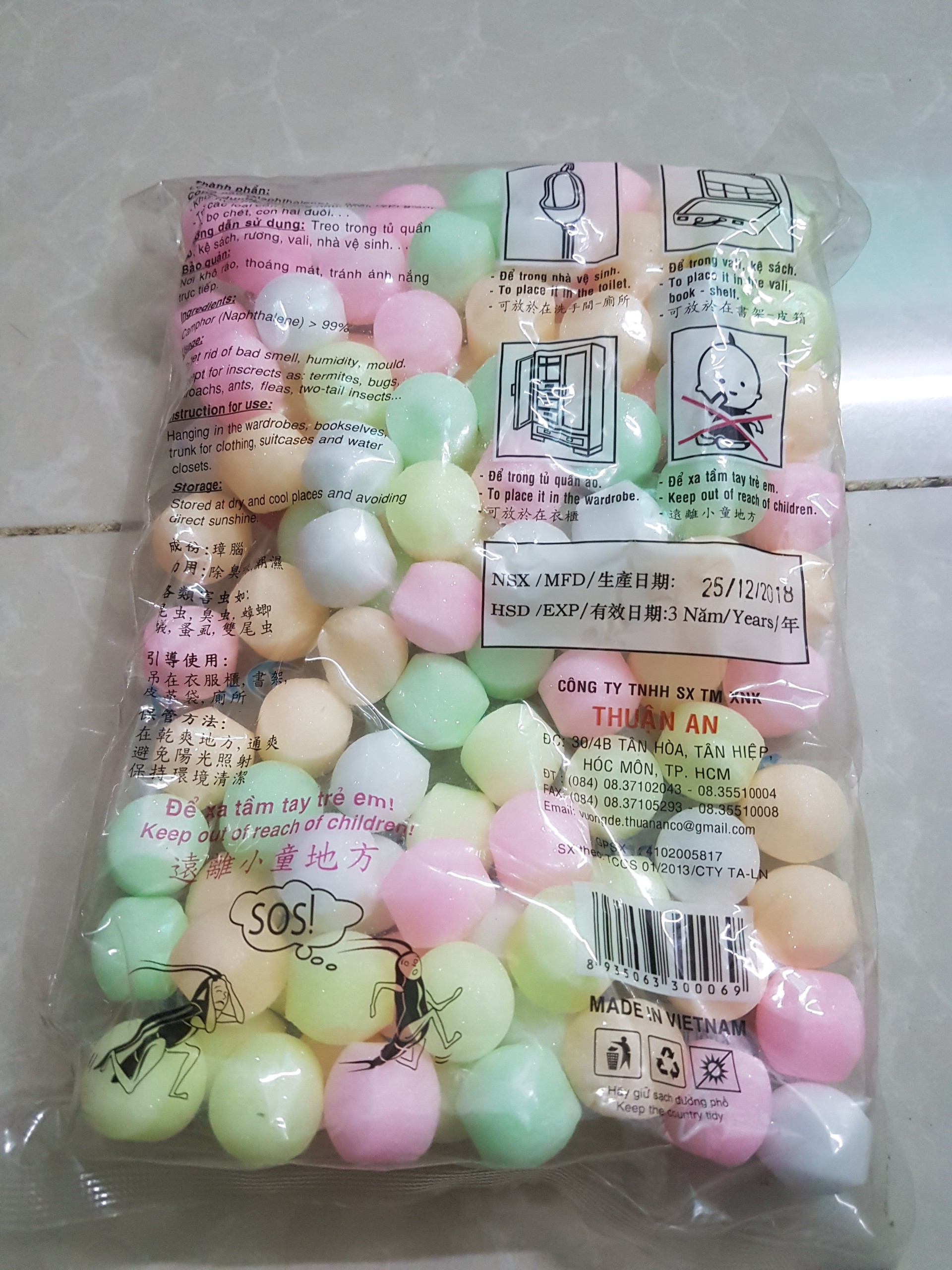 long não thuận an đủ màu bịch 500g