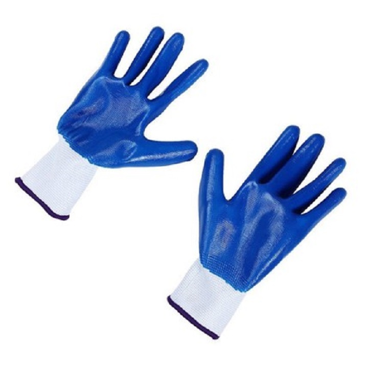 Combo 12 đôi găng tay phủ sơn xanh