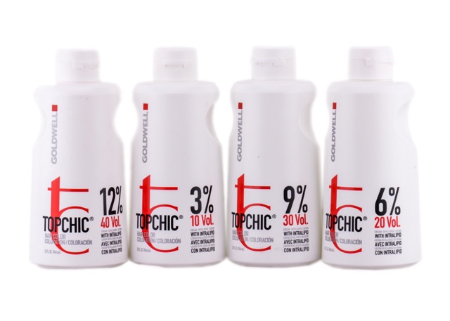 Dung môi pha màu nhuộm Oxy Goldwell Topchic (3%, 6%, 9%, 12% ) 1000ml