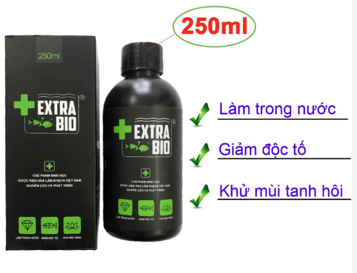 Men Vi Sinh Extra Bio 250ml cao cấp cho cá cảnh Vi Sinh ExtraBio - Hàng Công Ty