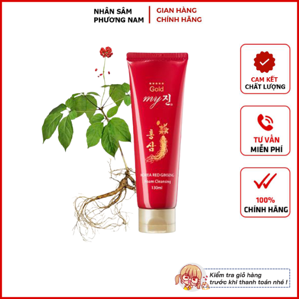 Sữa Rửa Mặt hồng sâm đỏ My Gold Hàn Quốc 130ml