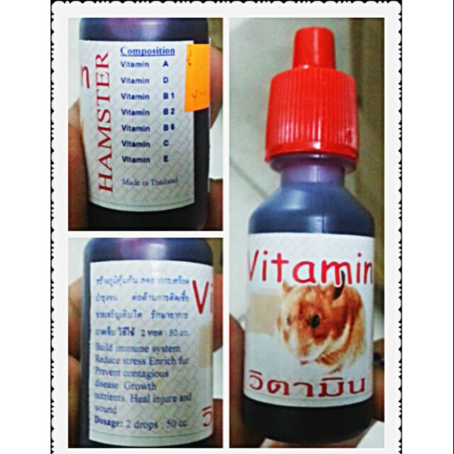Vitamin cho loài gặm nhấm hàng thái ( hamster, thỏ, nhím, sóc, gunea pig)