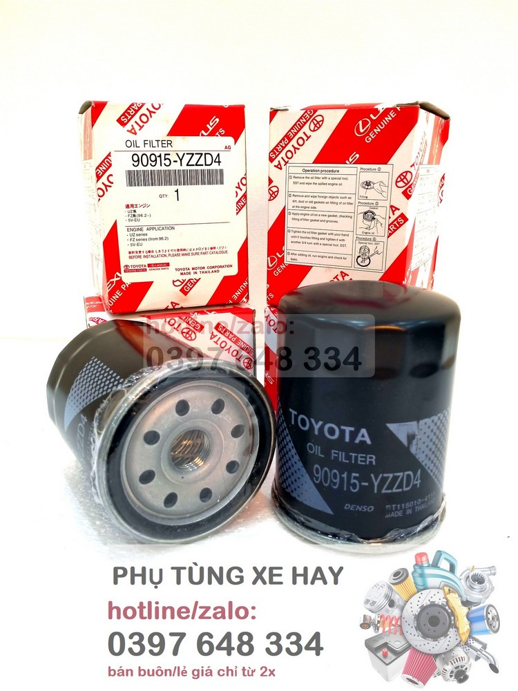 Bán buôn - lọc nhớt cho toyota innova 16 - 22 , fortuner 16 -22, hilux 16 - 22