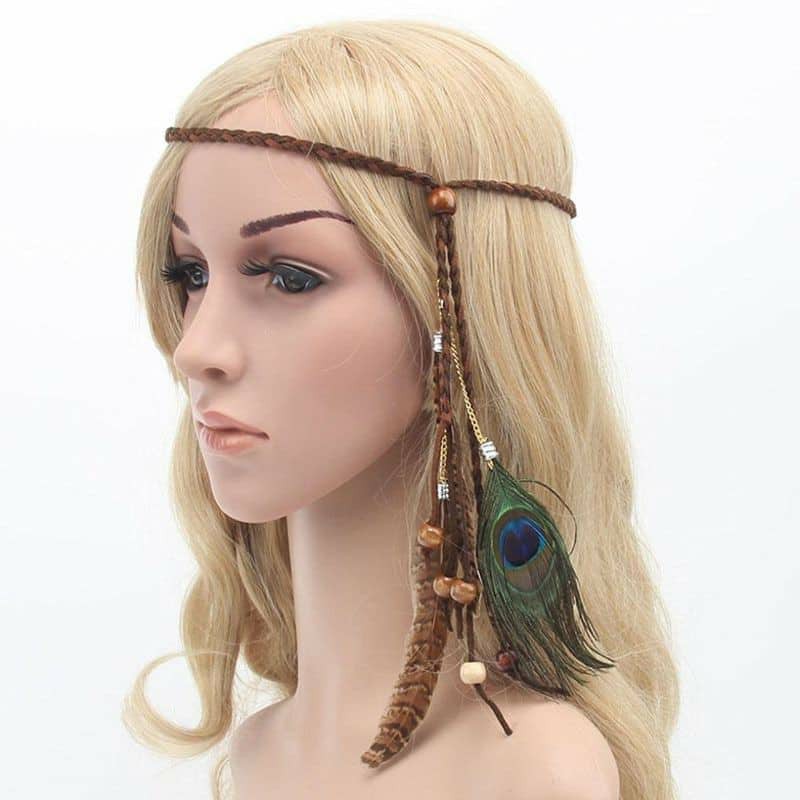 Vòng Đội Đầu Lông Vũ Cách Boho Vintage