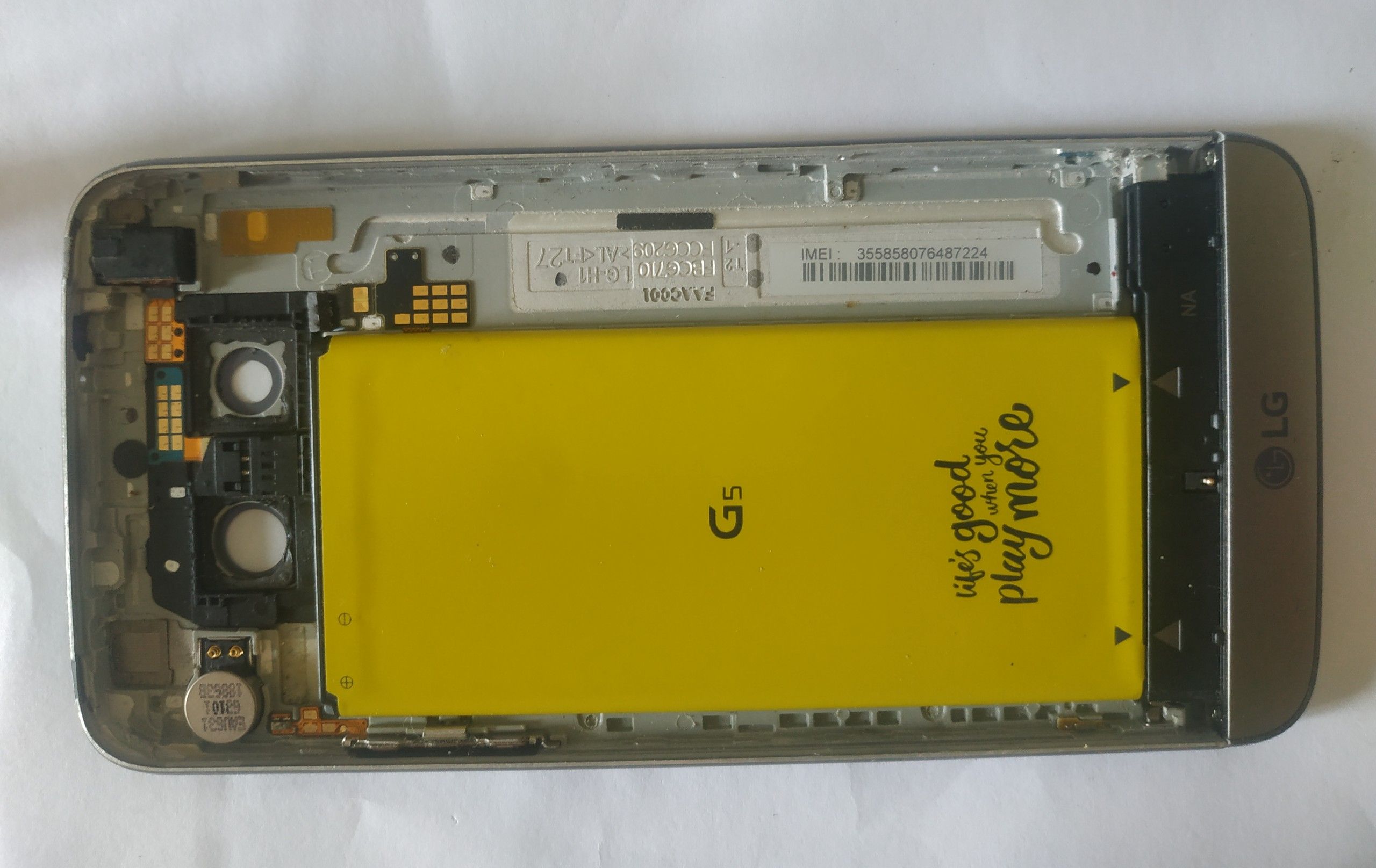 Cụm vỏ kèm pin lg G5 VERIZON