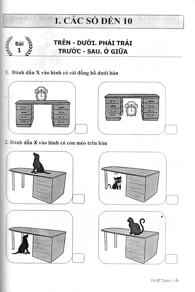 VỞ BÀI TẬP TOÁN 1