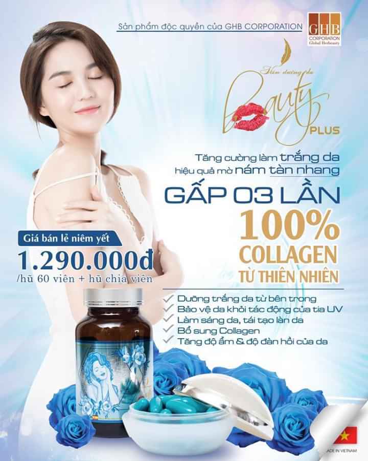 [BEAUTY PLUS] Viên Uống Trắng Da Beauty Plus chính hãng (Hộp 60 Viên)