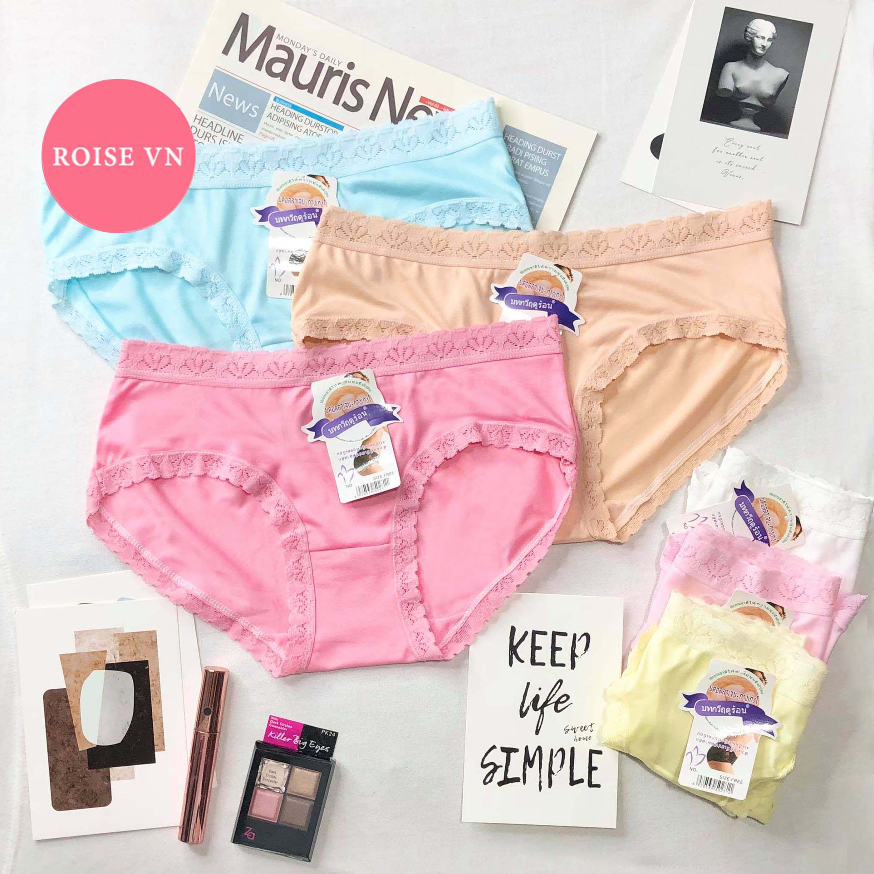 Combo 10 Quần Lót Cotton Viền Ren Thái Lan 5889