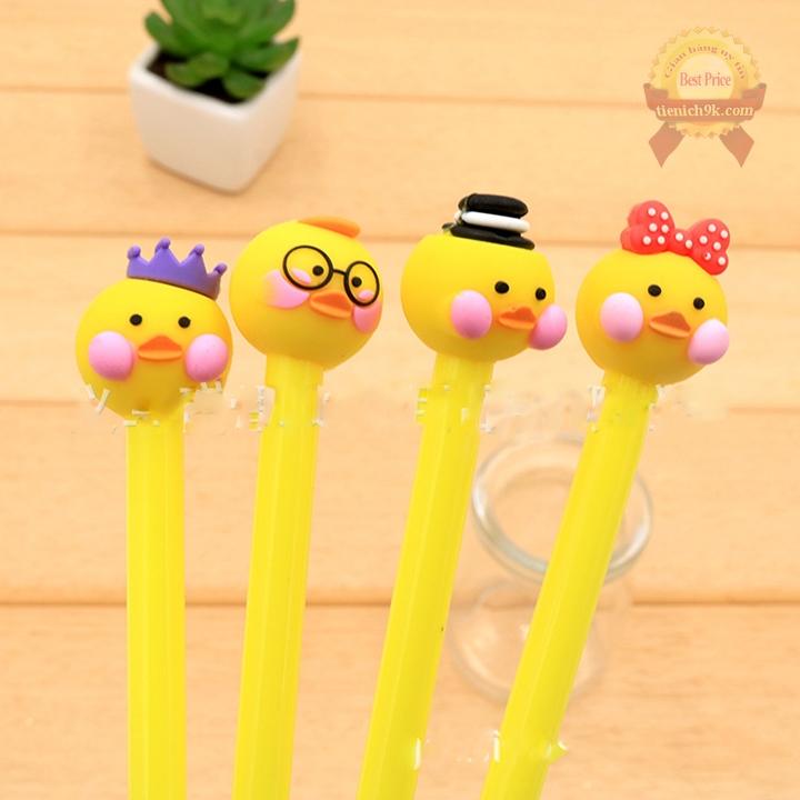 Combo 3 Bút gel nước vịt vàng dễ thương – bút cute
