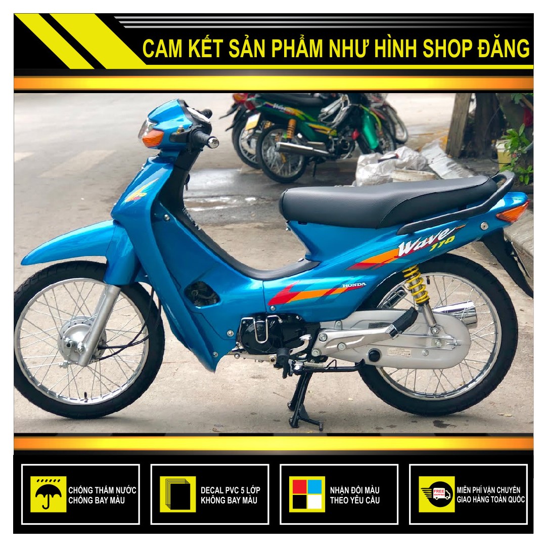 TEM RỜI WAVE THÁI 110 2002 XANH NGỌC
