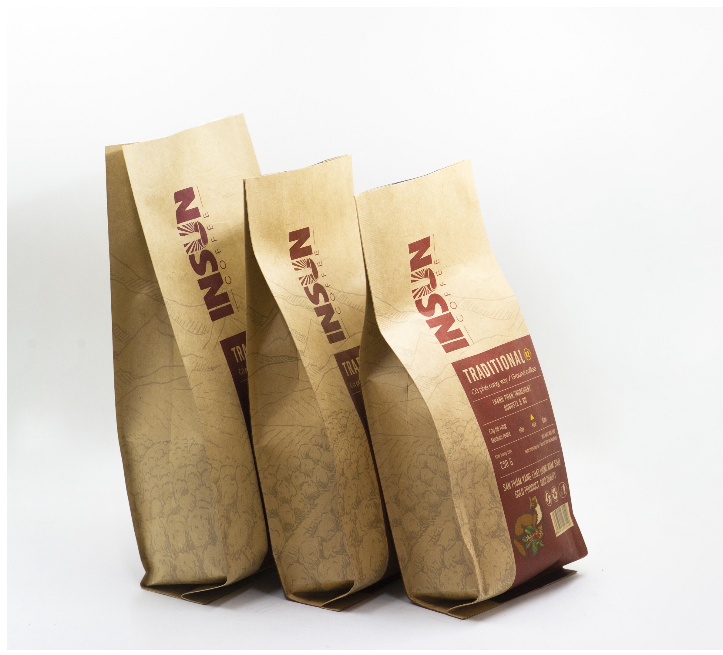 CÀ PHÊ INSUN RANG XAY TRADITIONAL R2 - GÓI 500g