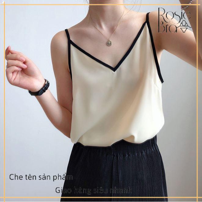 Áo hai dây voan cát mỏng nhẹ Ct300