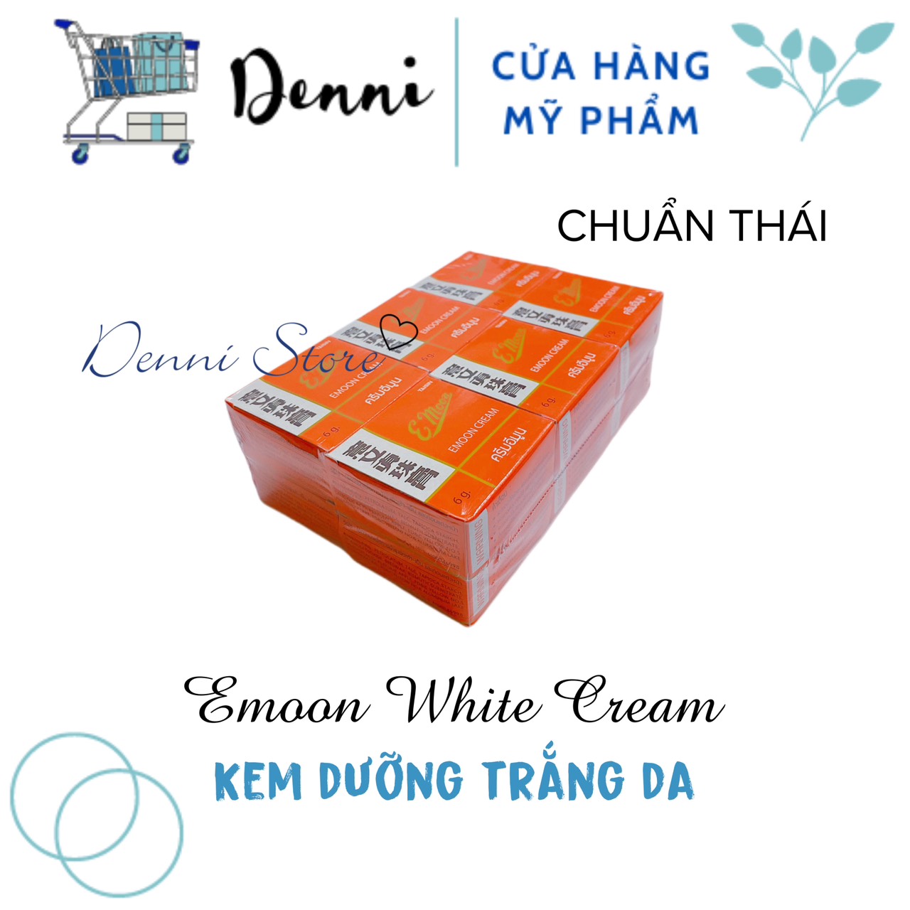 Sỉ Lố 12 hộp Kem Emoon Thái Lan 6g Chuẩn Xịn Dưỡng Trắng Da - Kem Emon Thái Số 6 - mỹ phẩm Denni