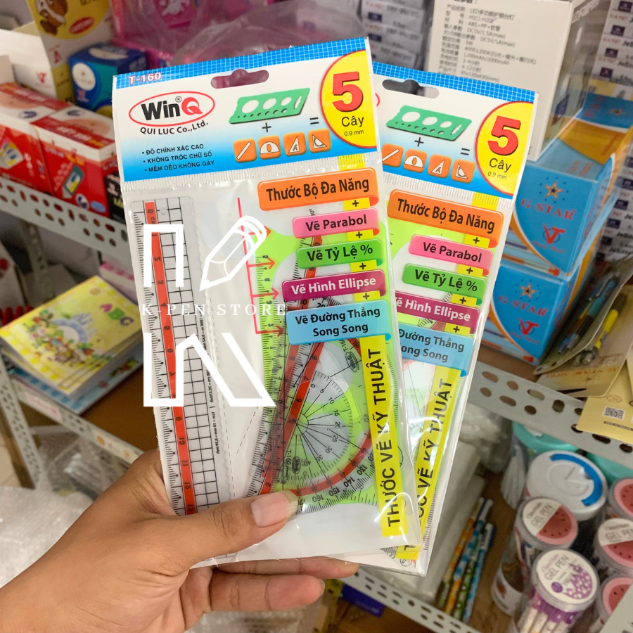 Thước Bộ 5 Món WinQ T160 - K Pen