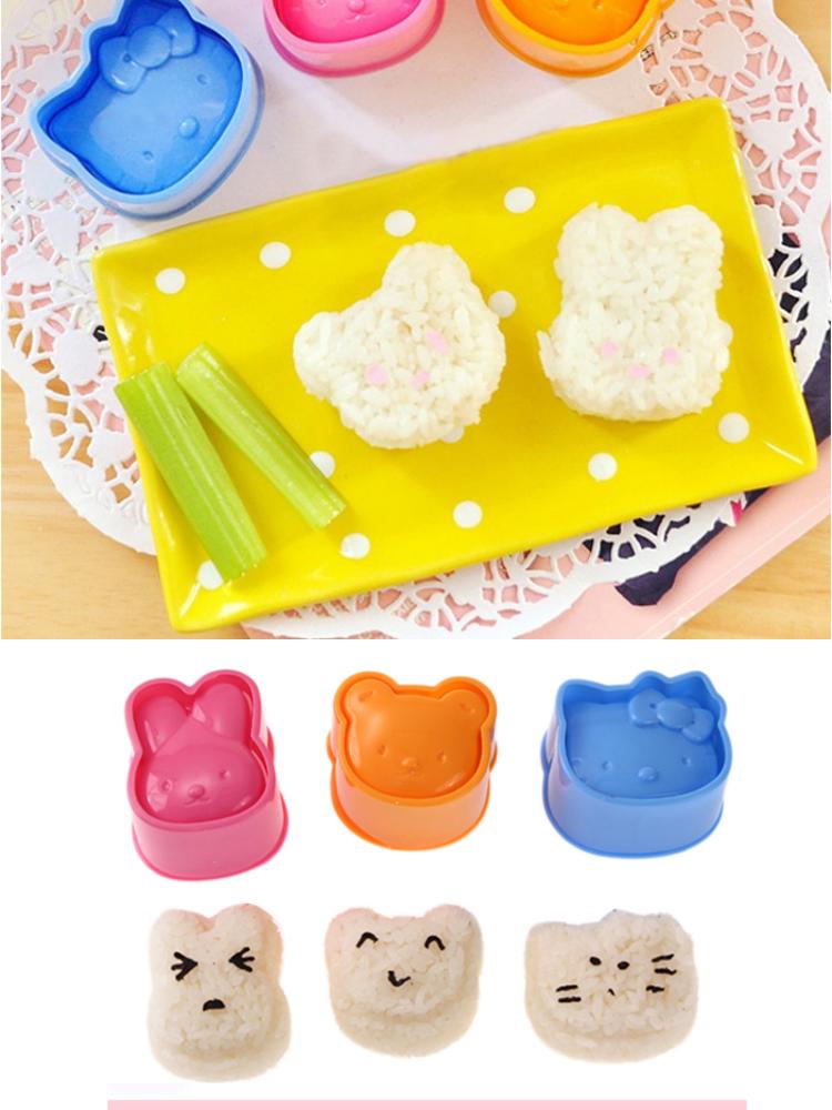 BỘ 3 KHUÔN CƠM BENTO NHẬT CHO BÉ
