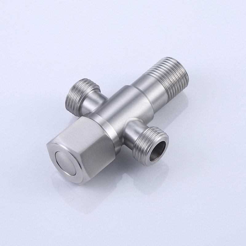 Van Tê cầu khoá, van chia nước 3 ngã inox 304