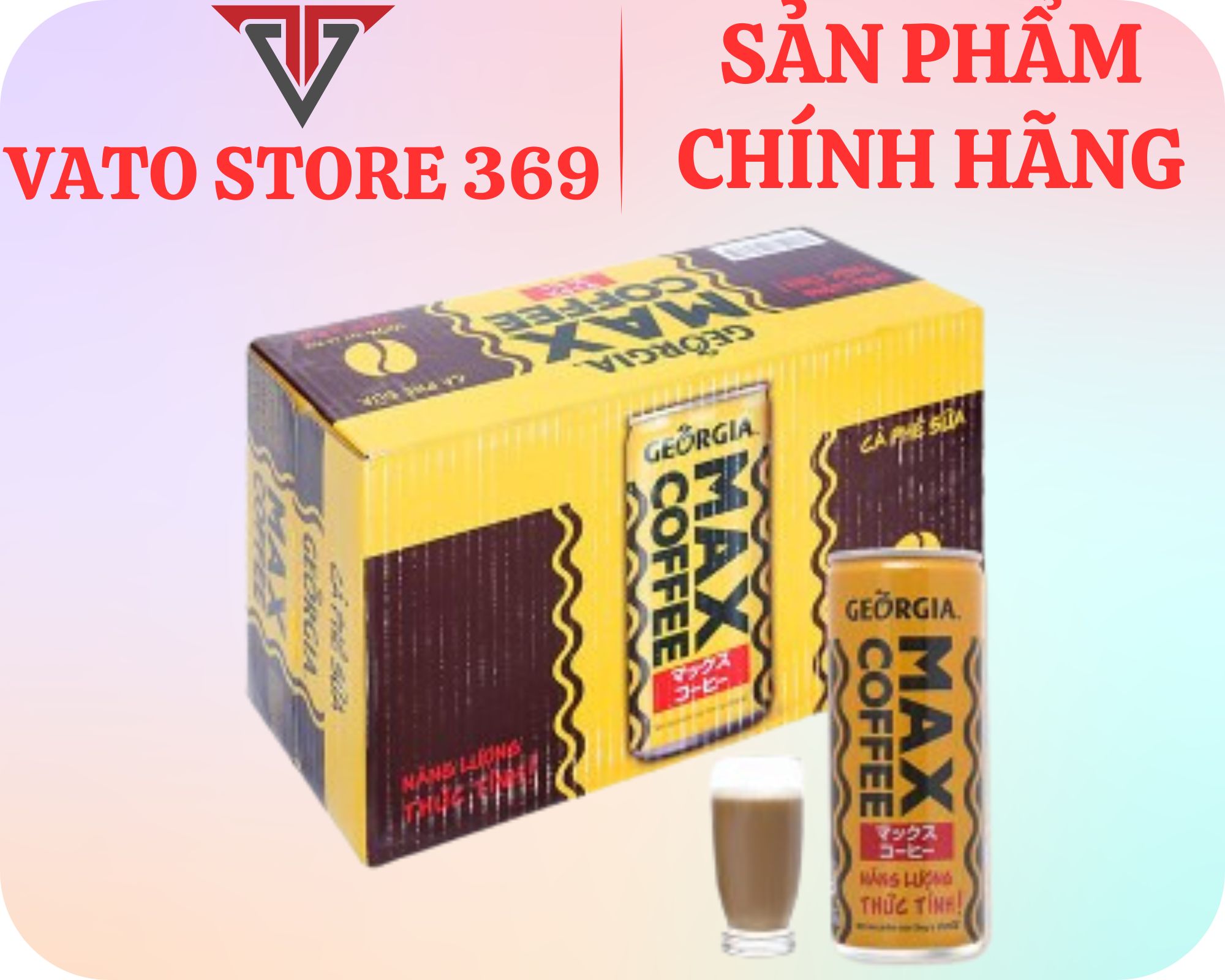 Cà phê sữa georgia max coffee lon 180ml
