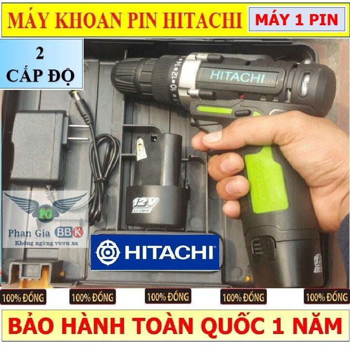 MÁY KHOAN PIN, MÁY BẮN VÍT KHÔNG DÂY HITACHI 12V, MÁY KHOAN CẦM TAY, MÁY KHOAN PIN